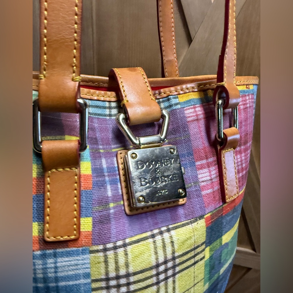 Dooney & Bourke Multicolor Patchwork Tote - image 2